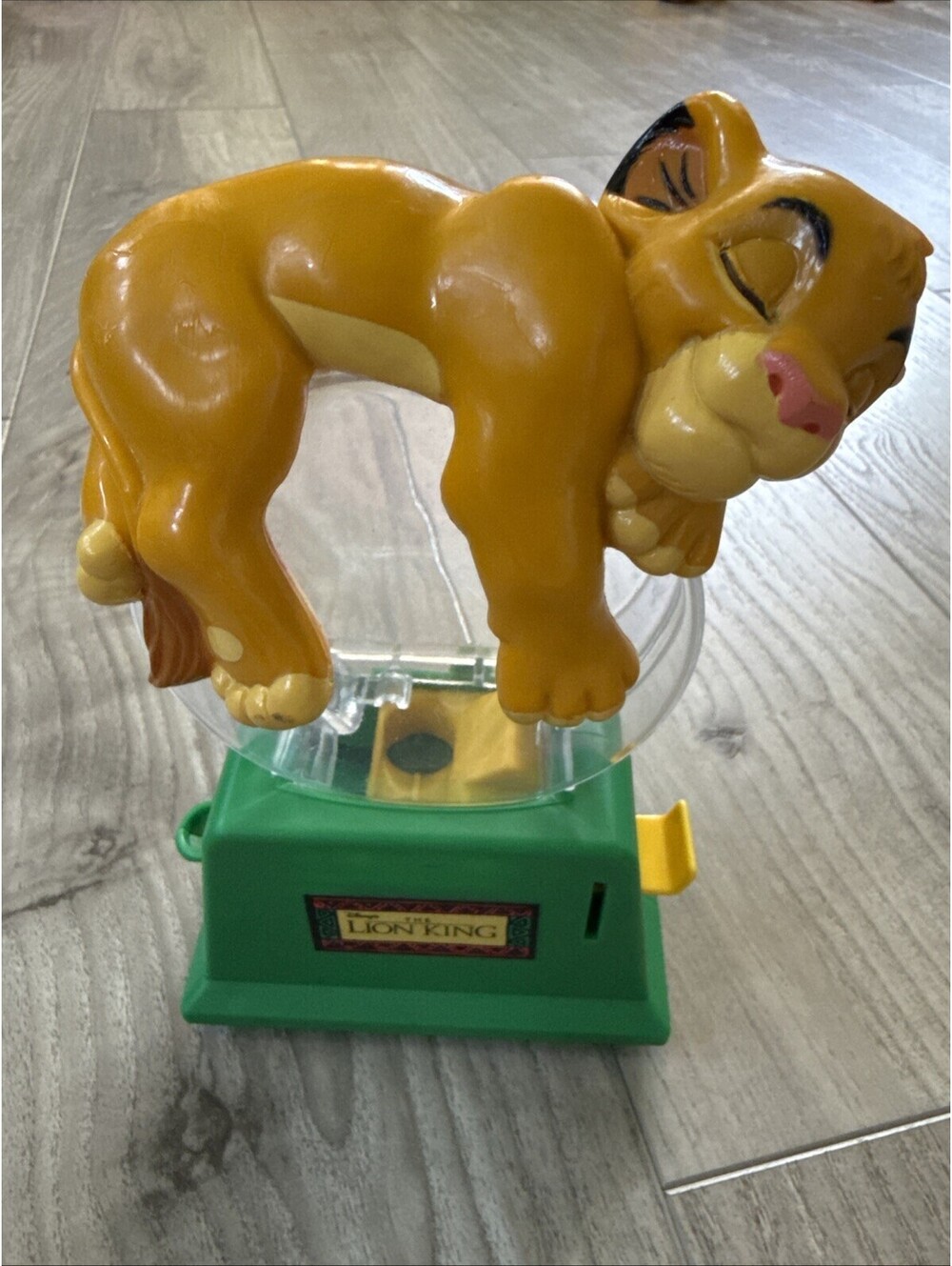 Vintage Disney Lion King Simba Collectible Gum Ball Machine Coin Bank - Rare!